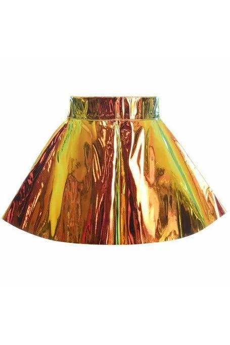 Daisy Corsets Sunset Holo Skater Skirt - Daisy Corsets - Flyclothing LLC