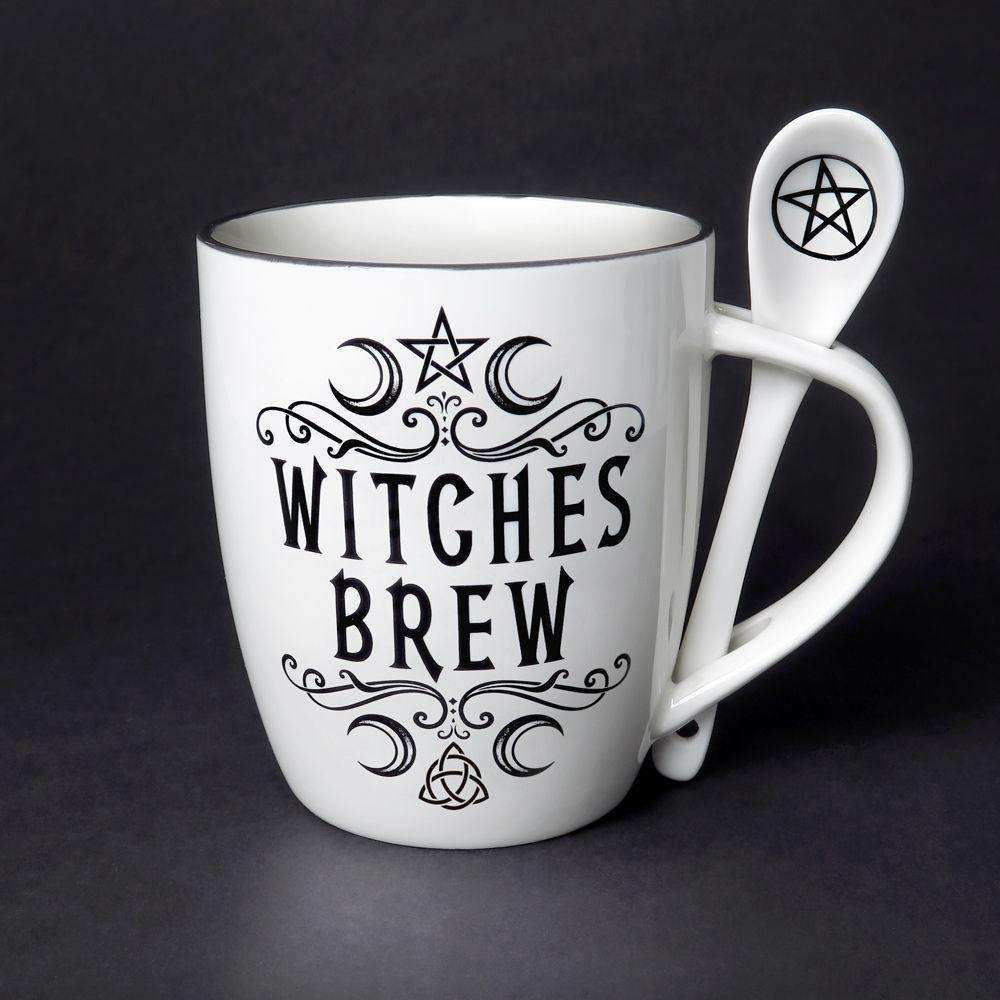 The Vault Crescent Witches Brew Cup and Spoon - Alchemy Gothic - Flyclothing LLC