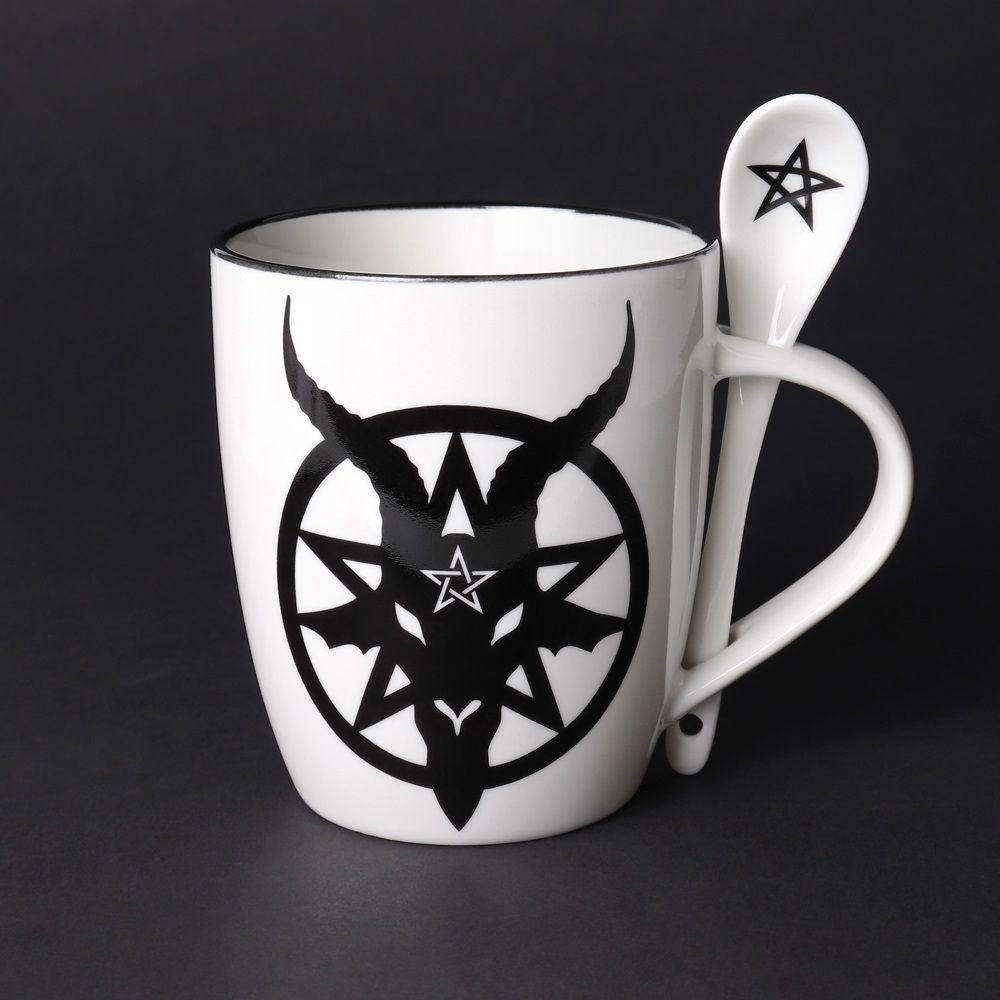 The Vault Baphomet Cup and Spoon - Alchemy Gothic - Flyclothing LLC