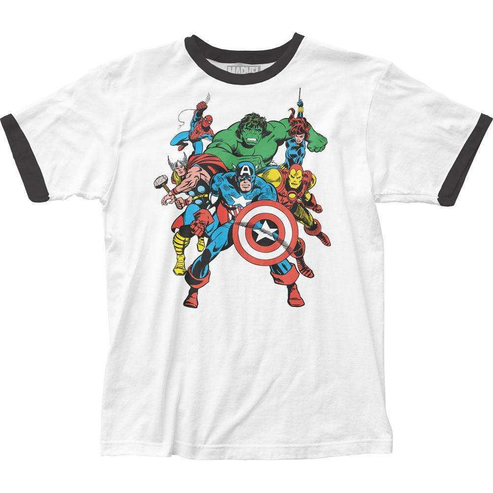 The Avengers White Retro Tee - The Avengers - Flyclothing LLC