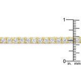 Goldtone Finish Victorian Cubic Zirconia Tennis 8 Inch Bracelet - JGI - Flyclothing LLC