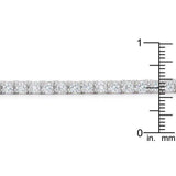 Silvertone Finish Victorian Cubic Zirconia Tennis 8 Inch Bracelet - JGI - Flyclothing LLC