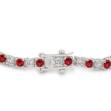Ruby Red Cubic Zirconia Tennis Bracelet - JGI - Flyclothing LLC