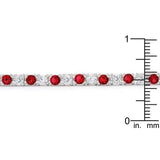 Ruby Red Cubic Zirconia Tennis Bracelet - JGI - Flyclothing LLC