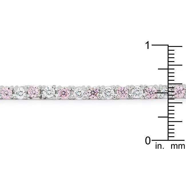 Lace Pink Cubic Zirconia Tennis Bracelet - JGI - Flyclothing LLC