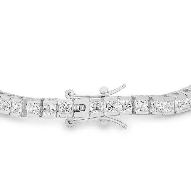 Princess Cubic Zirconia Tennis Bracelet - JGI - Flyclothing LLC