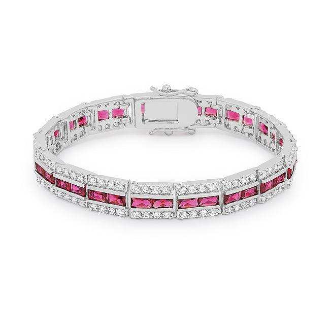 Balboa Red Cubic Zirconia Bracelet - JGI - Flyclothing LLC