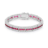Balboa Red Cubic Zirconia Bracelet - JGI - Flyclothing LLC