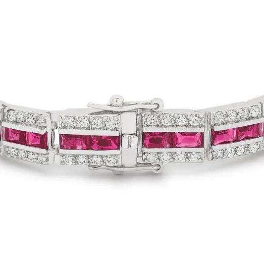 Balboa Red Cubic Zirconia Bracelet - JGI - Flyclothing LLC