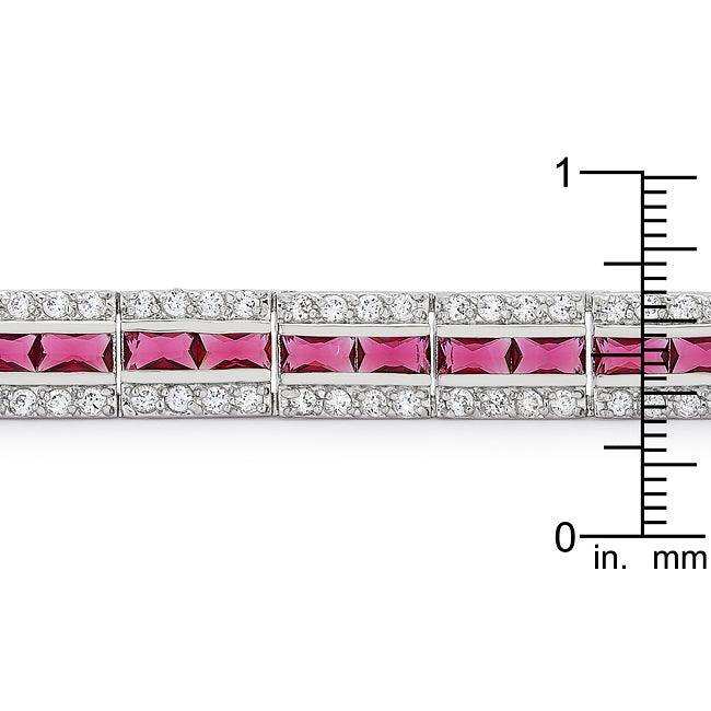 Balboa Red Cubic Zirconia Bracelet - JGI - Flyclothing LLC