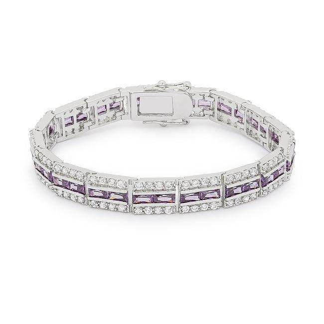 Balboa Purple Cubic Zirconia Bracelet - JGI - Flyclothing LLC