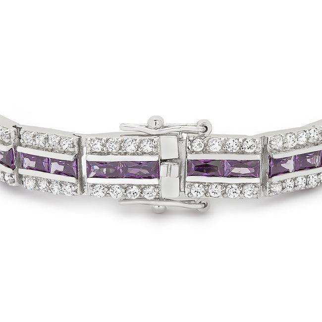 Balboa Purple Cubic Zirconia Bracelet - JGI - Flyclothing LLC