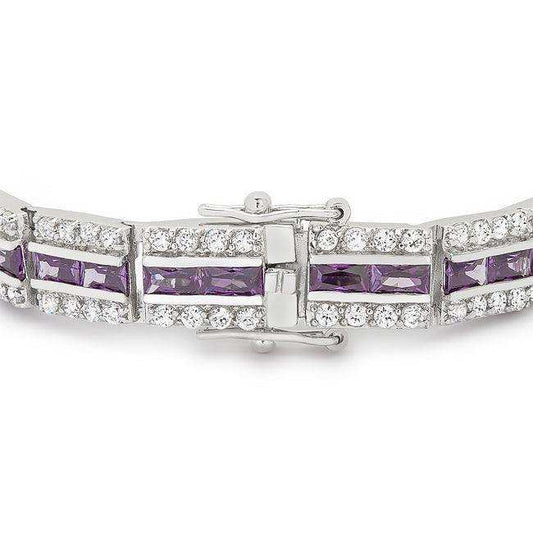 Balboa Purple Cubic Zirconia Bracelet - JGI - Flyclothing LLC