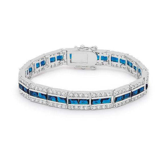 Balboa Blue Cubic Zirconia Bracelet - JGI - Flyclothing LLC