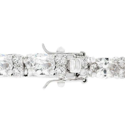 Oversized Oval Cubic Zirconia Tennis Bracelet - JGI - Flyclothing LLC