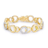 Circle Bijoux 7 Inch Two Tone Bracelet - JGI - Flyclothing LLC