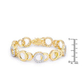 Circle Bijoux 7 Inch Two Tone Bracelet - JGI - Flyclothing LLC