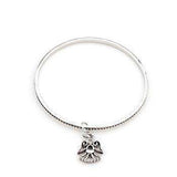 Solitaire Angel Charm Bangle - JGI - Flyclothing LLC