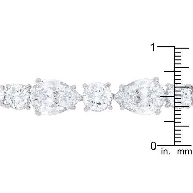Elegant Pear and Round Cubic Zirconia Tennis Bracelet - JGI - Flyclothing LLC