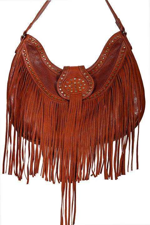 Scully HANDBAG FRINGE/STUDDED HANDBAG - Scully Leather - Flyclothing LLC