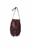 Scully Leather Handbags Handbag Fringe Chocolate Handbag - Scully Leather - Flyclothing LLC