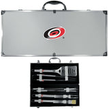 Carolina Hurricanes® 8 pc Stainless Steel BBQ Set w/Metal Case - Siskiyou Buckle - Flyclothing LLC