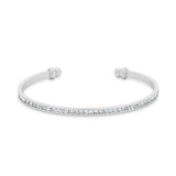 Channel-Set Clear Crystal Cuff - JGI - Flyclothing LLC