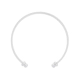 Channel-Set Clear Crystal Cuff - JGI - Flyclothing LLC