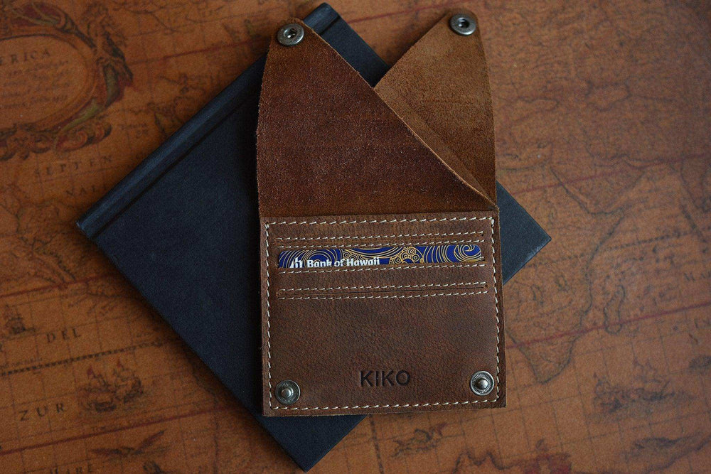 Kiko Leather Wing Fold Card Case - Kiko - Flyclothing LLC