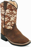 Old West Brown Camo Toddler Square Toe Boots - Old West - Flyclothing LLC