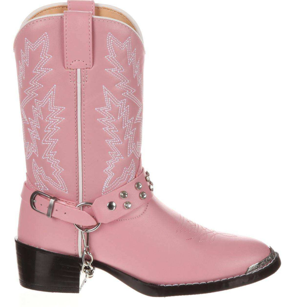 Durango® Big Kid Pink Rhinestone Western Boot - Durango - Flyclothing LLC