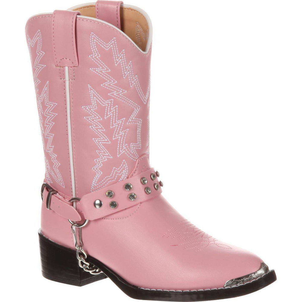Durango® Big Kid Pink Rhinestone Western Boot - Durango - Flyclothing LLC