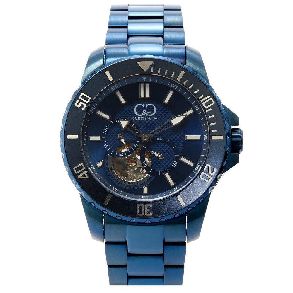 Curtis & Co BIG TIME ROYALE (45 mm) BLUE CASE / BLUE DIAL Watch - Curtis and Co Watches - Flyclothing LLC