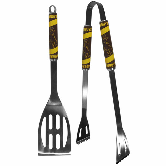 Wyoming Cowboy 2 pc Steel BBQ Tool Set - Siskiyou Buckle - Flyclothing LLC