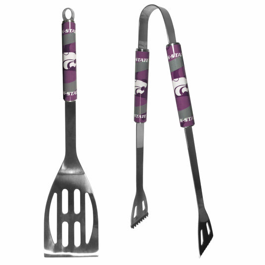 Kansas St. Wildcats 2 pc Steel BBQ Tool Set - Siskiyou Buckle - Flyclothing LLC