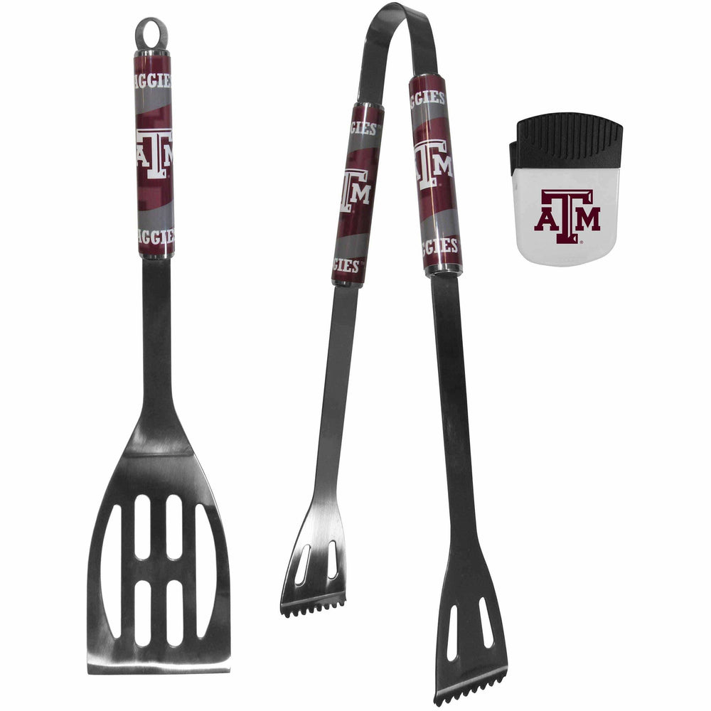 Texas A & M Aggies 2 pc BBQ Set and Chip Clip - Siskiyou Buckle - Flyclothing LLC