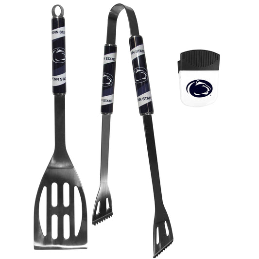Penn St. Nittany Lions 2 pc BBQ Set and Chip Clip - Flyclothing LLC