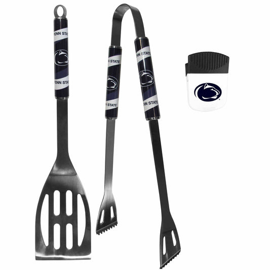 Penn St. Nittany Lions 2 pc BBQ Set and Chip Clip - Siskiyou Buckle - Flyclothing LLC