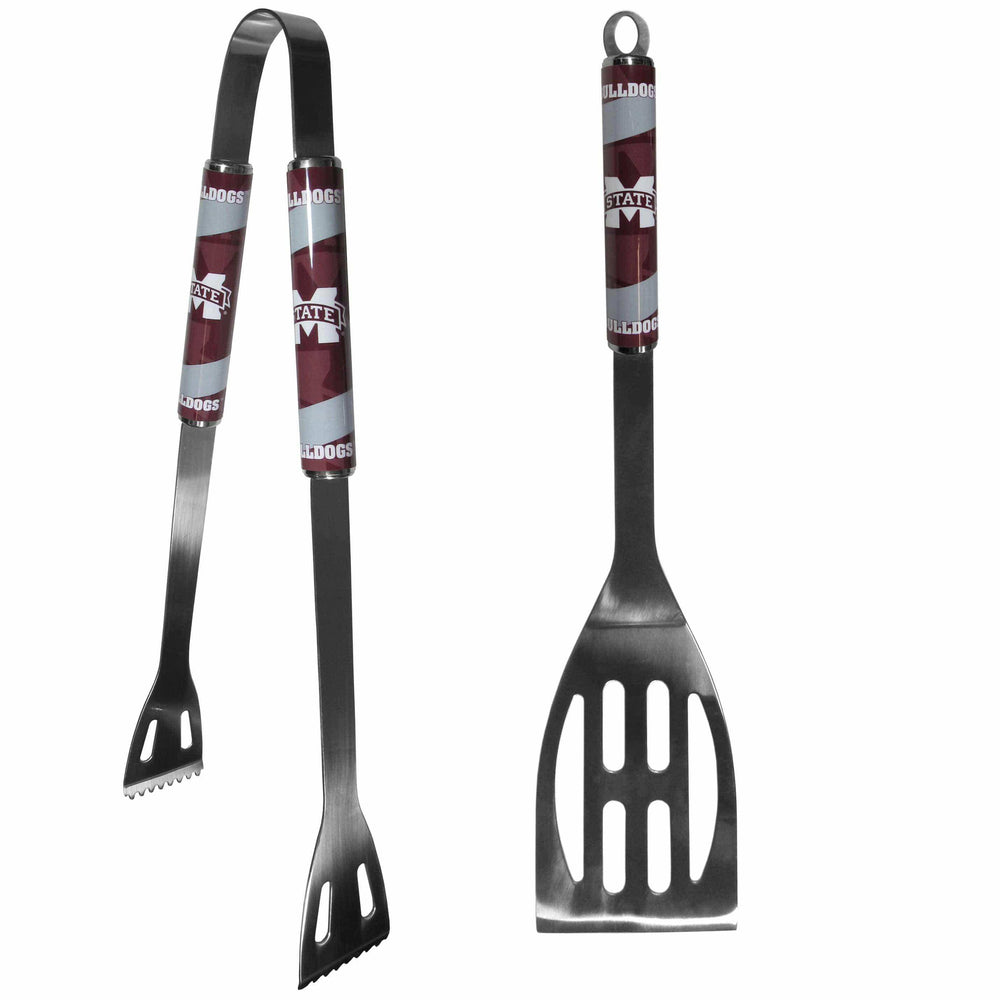 Mississippi St. Bulldogs 2 pc Steel BBQ Tool Set - Siskiyou Buckle - Flyclothing LLC
