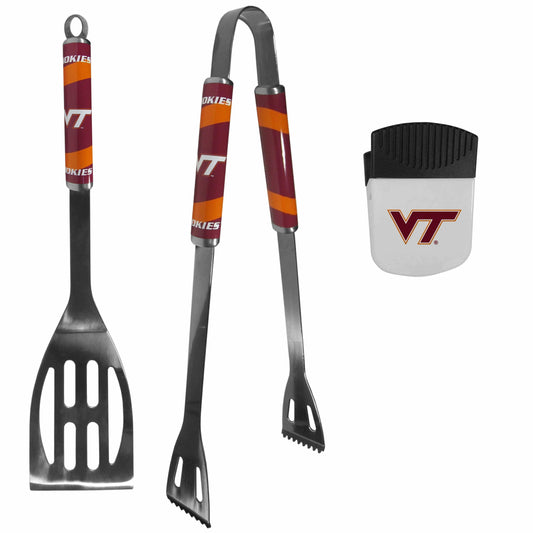 Virginia Tech Hokies 2 pc BBQ Set and Chip Clip - Siskiyou Buckle - Flyclothing LLC