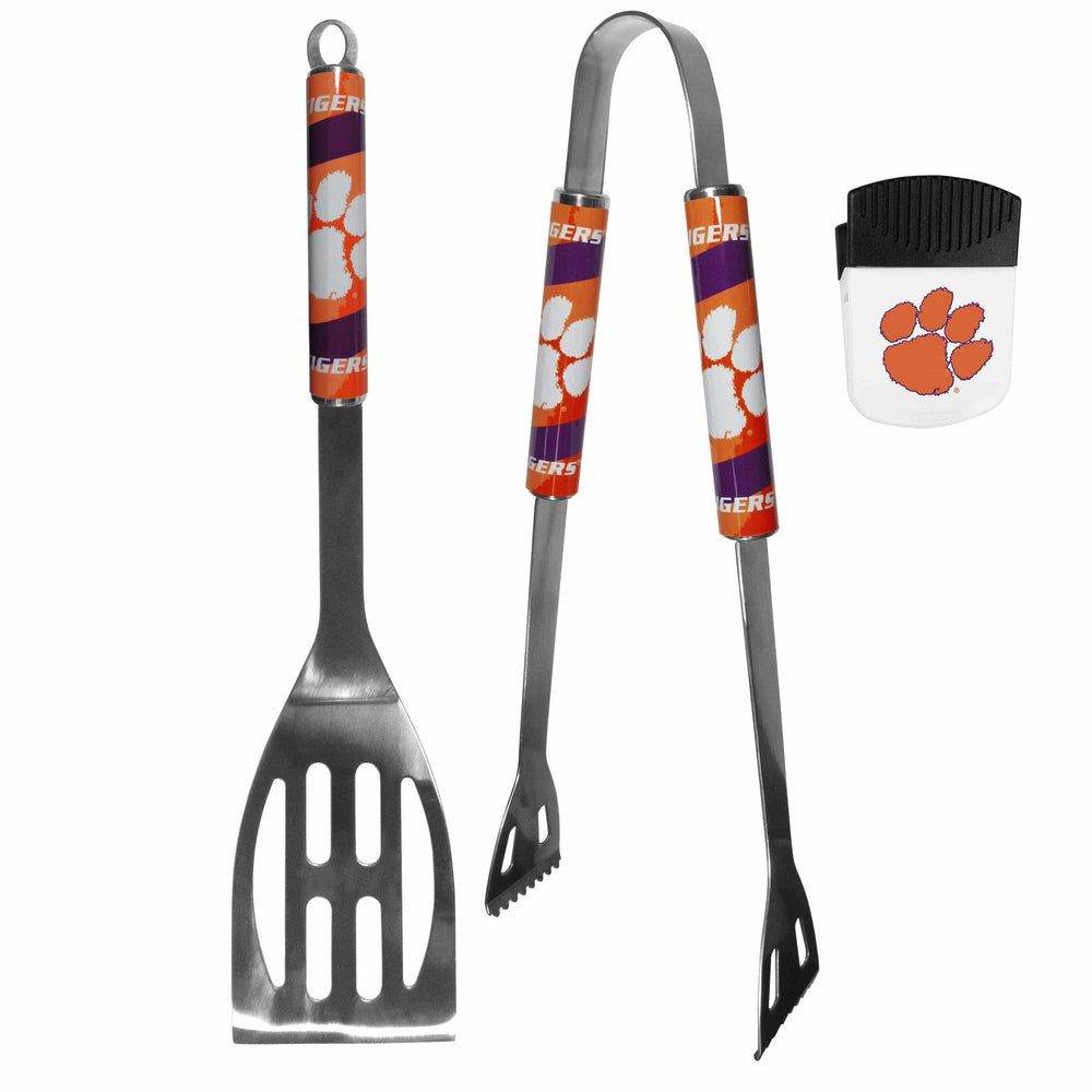 Clemson Tigers 2 pc BBQ Set and Chip Clip - Siskiyou Buckle - Flyclothing LLC