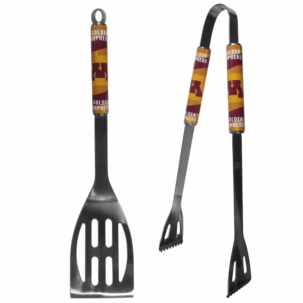 Minnesota Golden Gophers 2 pc Steel BBQ Tool Set - Siskiyou Buckle - Flyclothing LLC