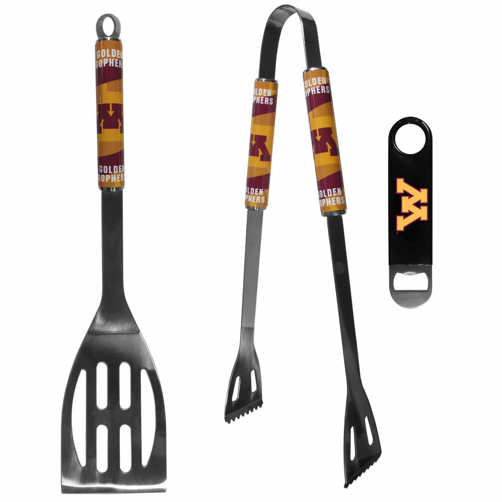 Minnesota Golden Gophers 2 pc BBQ Set and Bottle Opener - Siskiyou Buckle - Flyclothing LLC