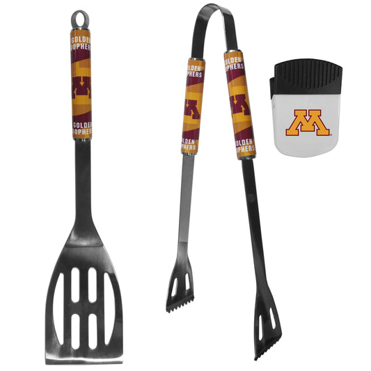 Minnesota Golden Gophers 2 pc BBQ Set and Chip Clip - Flyclothing LLC