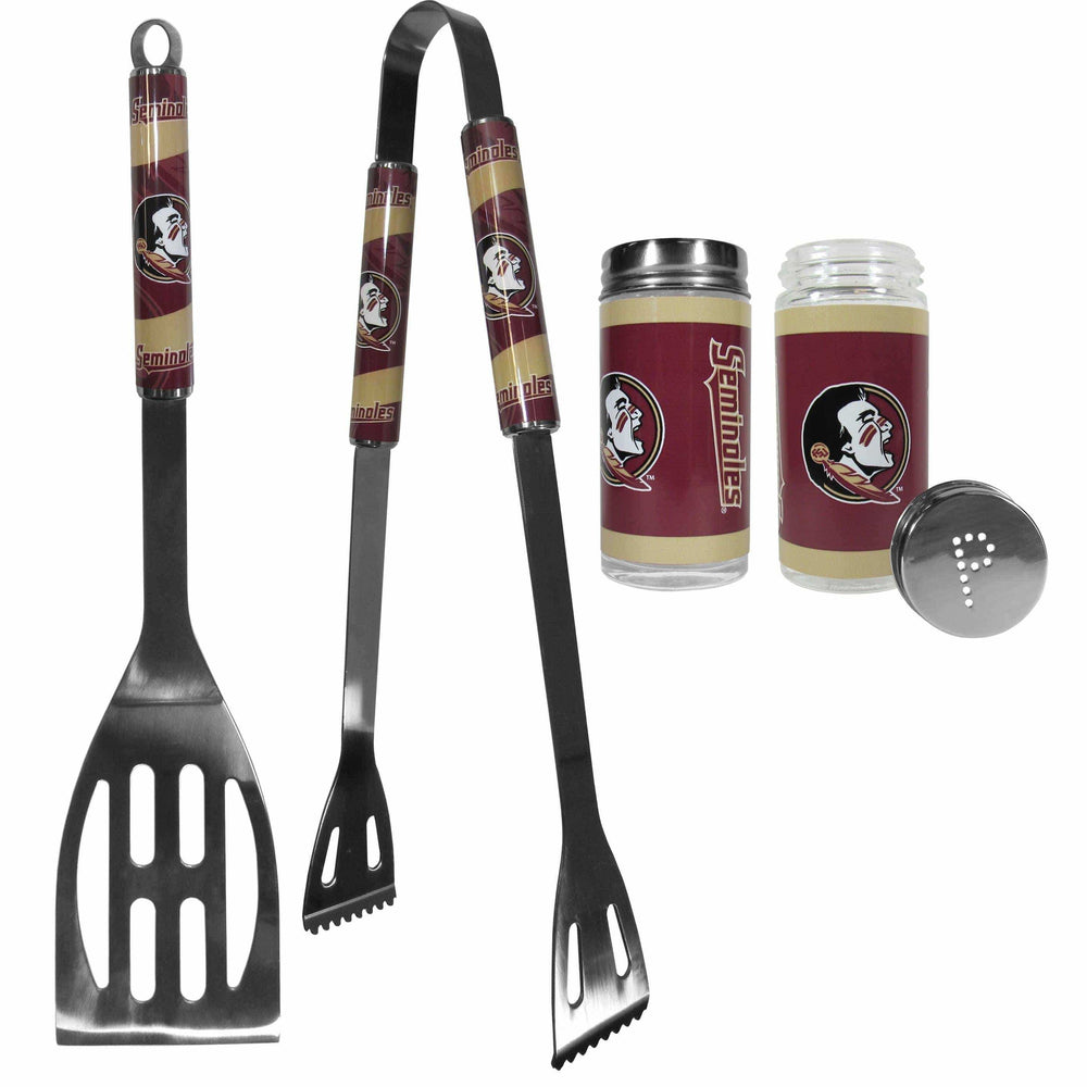 Florida St. Seminoles 2pc BBQ Set with Tailgate Salt & Pepper Shakers - Siskiyou Buckle - Flyclothing LLC