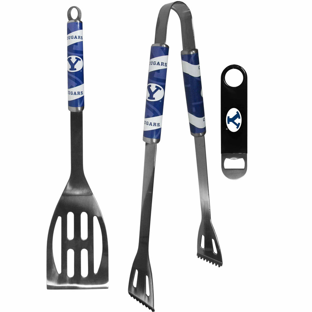BYU Cougars 2 pc BBQ Set and Bottle Opener - Siskiyou Buckle - Flyclothing LLC