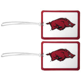 Arkansas Razorbacks Vinyl Luggage Tag, 2pk - Siskiyou Buckle - Flyclothing LLC