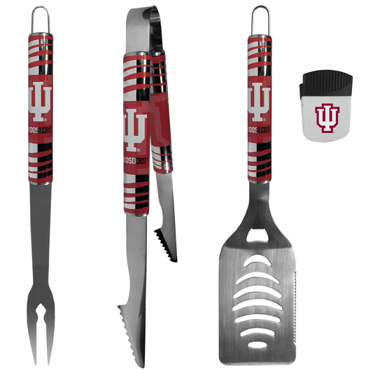 Indiana Hoosiers 3 pc BBQ Set and Chip Clip - Flyclothing LLC