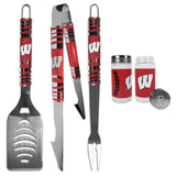 Wisconsin Badgers 3 pc Tailgater BBQ Set and Salt and Pepper Shaker Set - Siskiyou Buckle - Flyclothing LLC