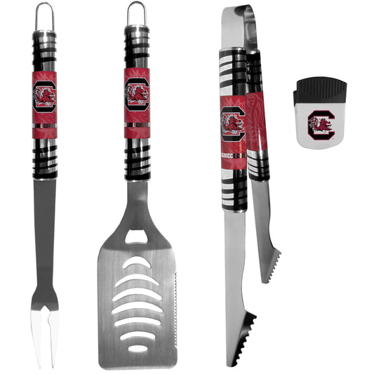 S. Carolina Gamecocks 3 pc BBQ Set and Chip Clip - Siskiyou Buckle - Flyclothing LLC